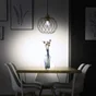 Lustre INSPIRE Mallow, E27 bambou noir, diam.30 cm