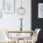 Lustre INSPIRE Mallow, E27 bambou noir, diam.30 cm