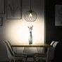 Lustre INSPIRE Mallow, E27 bambou noir, diam.30 cm