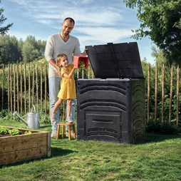 Composteur Compost'éco BELLIJARDIN, 350 litres, noir