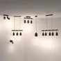 Spot patère E27 PARADOXE verre fumé noir INSPIRE
