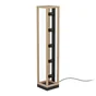 Lampadaire ELGORT 5 x E27 H. 100 métal noir/bois INSPIRE