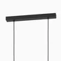 Suspension ELGORT 3 x E27 L. 70 métal noir/bois INSPIRE