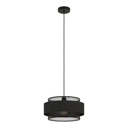 Suspension 1x e27 métal noir INSPIRE OTTOMANE D.40 cm