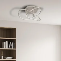 Plafonnier led 2640LM métal nickel diam. 35 cm ESME INSPIRE