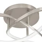 Plafonnier led 2640LM métal nickel diam. 35 cm ESME INSPIRE