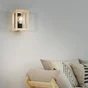 Applique ELGORT E27 H. 26 cm métal noir/bois INSPIRE