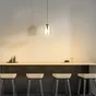 Suspension PARADOXE E27 diam. 15 cm verre fumé noir INSPIRE