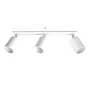 Rampe 3 spots salle de bain Mati GU10, blanc INSPIRE