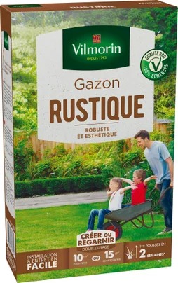 Gazon rustique, VILMORIN, 250 g 10 m² ou 15 m²