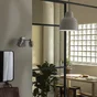 Suspension MELGA diam. 18.5cm E27 métal blanc mat