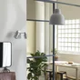 Suspension MELGA diam. 18.5cm E27 métal blanc mat