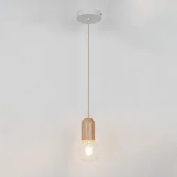 Monture E27 INSPIRE, bois blanc