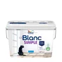 Peinture DULUX VALENTINE SIMPLE blanc mat, 5 L