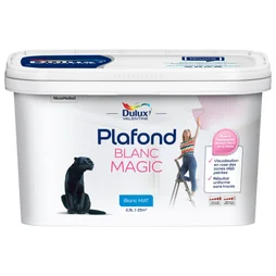 Peinture plafond blanc mat DULUX VALENTINE Magic 2.5L