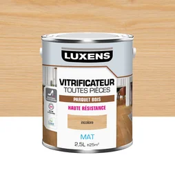 Vitrificateur parquet Haute resistance LUXENS, incolore mat, 2.5 l