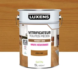 Vitrificateur parquet Haute resistance LUXENS, chene clair satine, 5 l