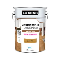 Vitrificateur parquet Haute resistance LUXENS, chene clair mat, 5 l
