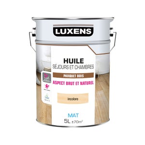 Huile parquet Sejours et chambres LUXENS incolore mat 5 l