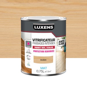 Vitrificateur pour parquet passages intenses, LUXENS, 0.75 L incolore mat