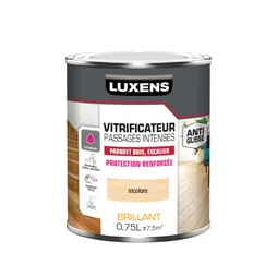 Vitrificateur pour parquet passages intenses, LUXENS, 0.75 L incolore brillant