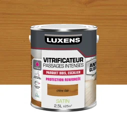 Vitrificateur pour parquet passages intenses, LUXENS, 2.5 L chêne clair satiné