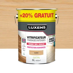 Vitrificateur parquet Passages intenses LUXENS, incolore satine, 6 l