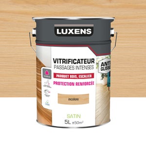 Vitrificateur parquet Passages intenses LUXENS, incolore satine, 5 l