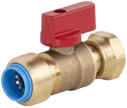 Vanne a ecrou libre femelle 15 x 21 mm diam. 16 mm laiton
