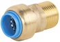 Raccord droit male 20 x 27 mm diam. 20 mm laiton