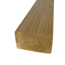 Lambourde en pin vert, L.2.4 m x l.7 cm x Ep.4.5 mm