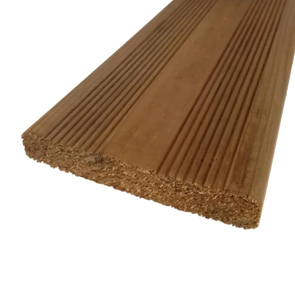 Lame terrasse bois en pin marron KUHMO2 ECO, L.240 x l.12 cm x Ep.21mm