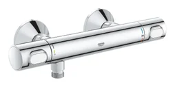 Mitigeur thermostatique douche chromé brillant, GROHE Precision flow
