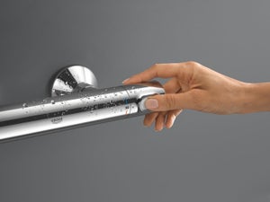 Mitigeur thermostatique douche chromé brillant, GROHE Precision flow