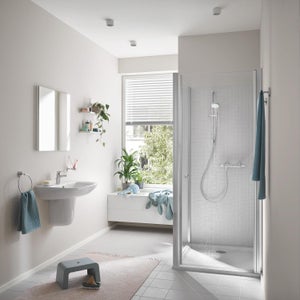 Mitigeur thermostatique douche chromé brillant, GROHE Precision flow