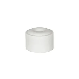 Lot de 4 butées de porte à fixer au sol ALPERTEC caoutchouc blanc D.4 cm x H. 2.5 cm 