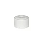 Lot de 4 butées de porte à fixer au sol ALPERTEC caoutchouc blanc D.4 cm x H. 2.5 cm 