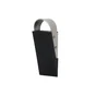 Cale porte caoutchouc noir talon acier