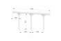 Carport bois 1 voiture, 14.2 m2