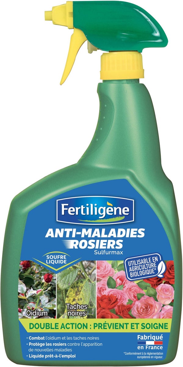 Traitement des maladies rosiers FERTILIGENE , pourarbres et arbustes, 800ml