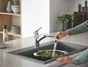 Mitigeur de cuisine avec douchette chrome GROHE Start 3 quickfix