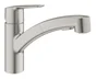Mitigeur de cuisine avec douchette acier mat GROHE Start 3 quickfix
