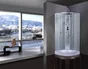 Cabine de douche 1/4 de cercle, L.85 x l.85 cm, verre transparent, Dado