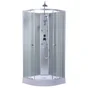 Cabine de douche 1/4 de cercle, L.85 x l.85 cm, verre transparent, Dado