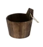 Panier H.16.5 x l.16 bois marron, Oslo pin wenge
