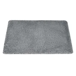 Tapis de bain l.50 x L.80 cm gris, Icone NORASIA