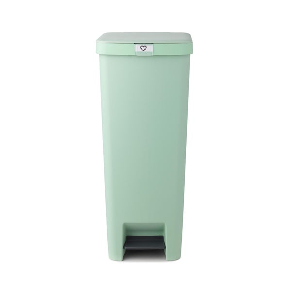 Poubelle à pédale en polypropylène, BRABANTIA,40 litres, vert jade