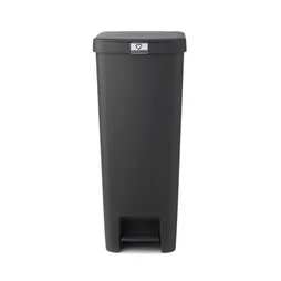Poubelle à pédale en plastique, BRABANTIA, 40 litres, gris anthracite