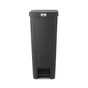 Poubelle à pédale en plastique, BRABANTIA, 40 litres, gris anthracite