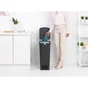 Poubelle à pédale en plastique, BRABANTIA, 40 litres, gris anthracite